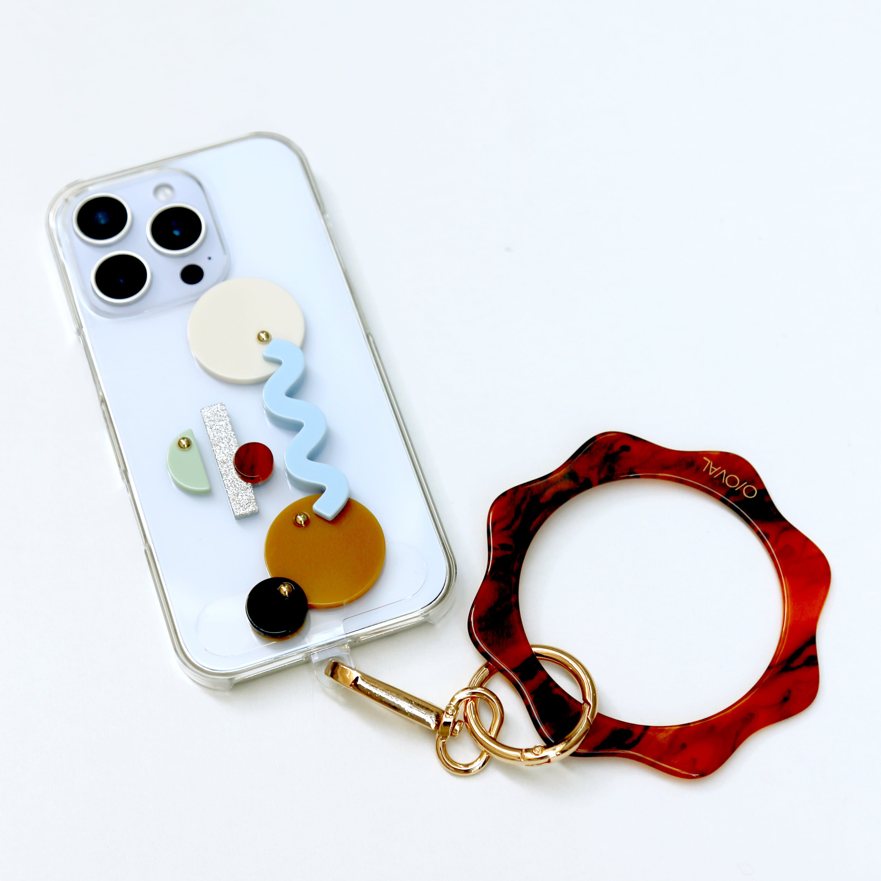 FLOWER PHONE STRAP | O/OVAL