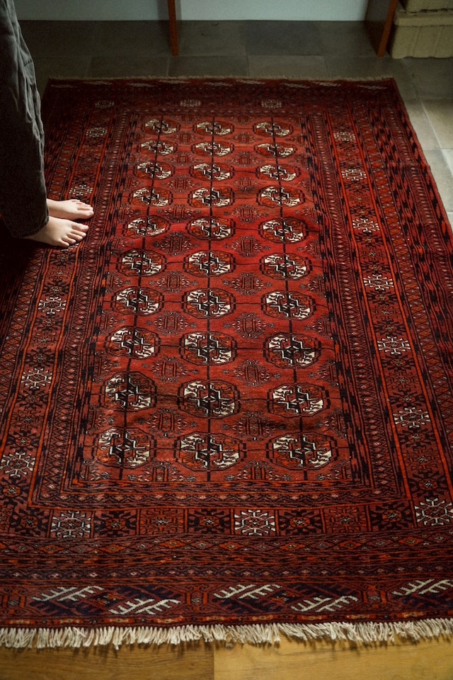 1895-Vintage Turkmen rug