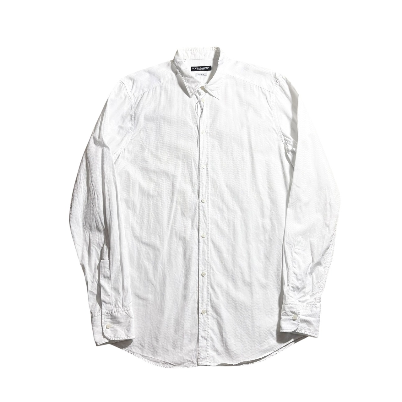 DOLCE&GABBANA white woven shirt