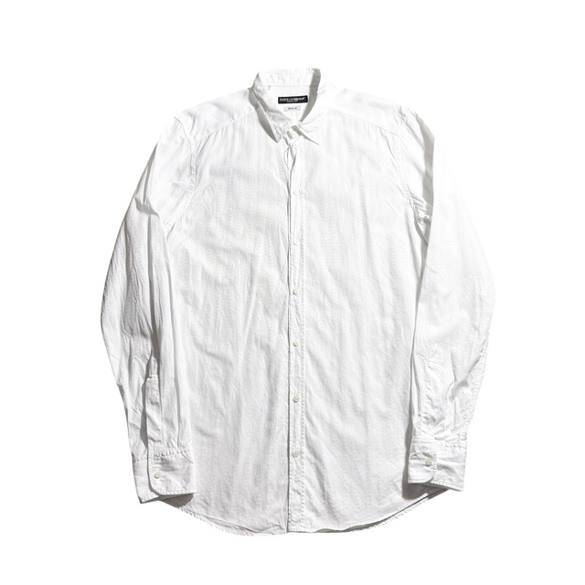 DOLCE&GABBANA white woven shirt