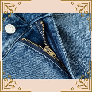 ♦裾ペイズリー柄のデニムスカート♦trnd681