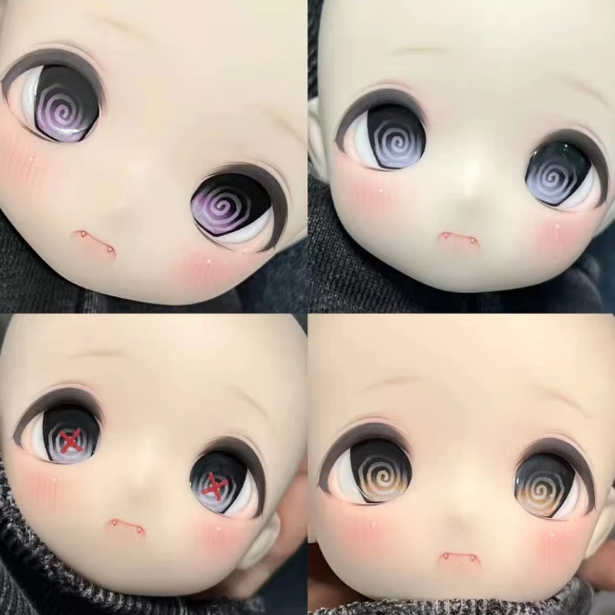 ドールアイ 10mm〜20mm ぐるぐる うずまき BJD 関節人形 カスタム