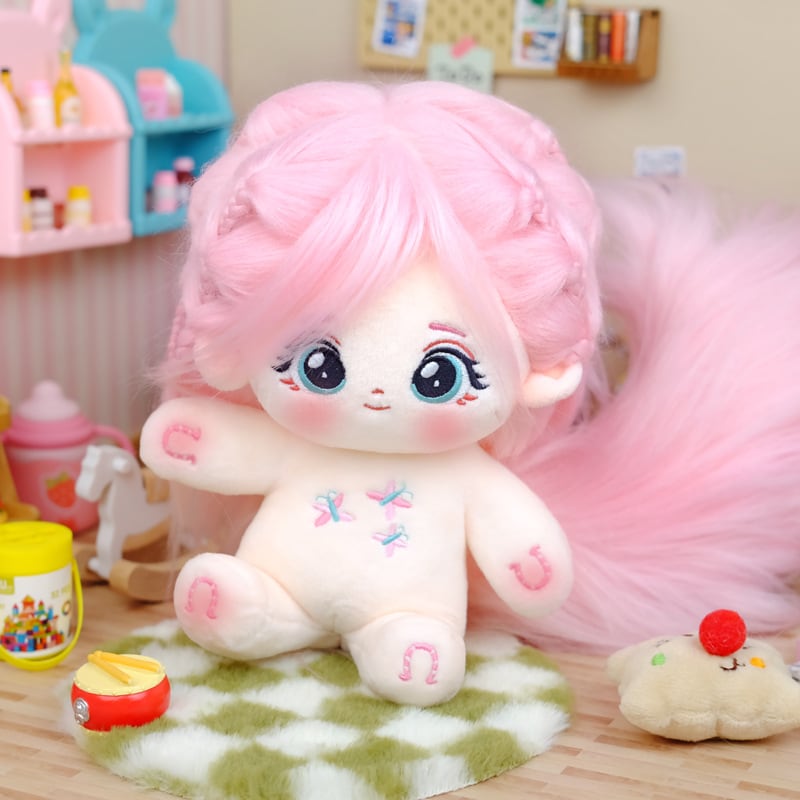 20cm ぬいぐるみ 女の子 骨あり/骨なし ＋マグネットしっぽ付き