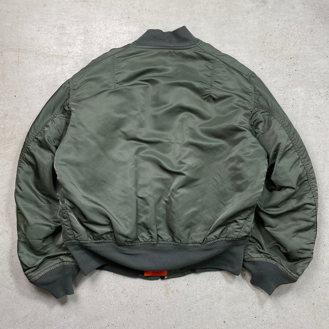 80年代 USA製 ALPHA MA-1 ミリタリー フライトジャケット 民間品 
