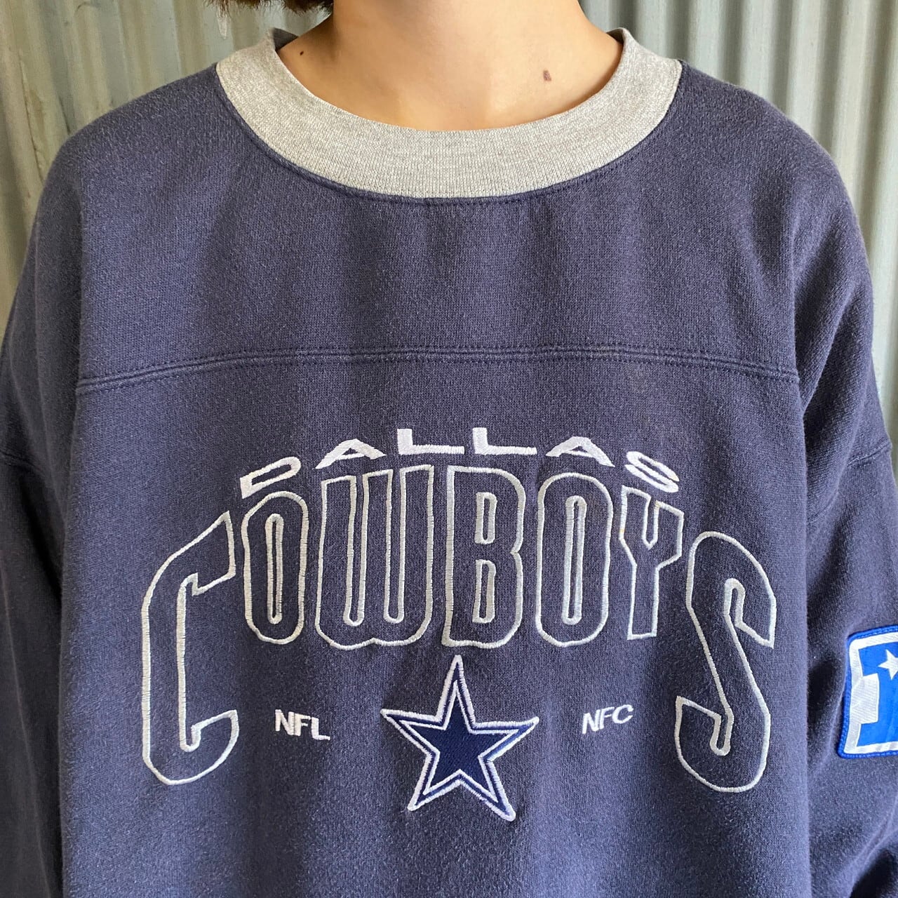 ビッグサイズ 90年代 NFL ダラス・カウボーイズ チームロゴ刺繍 