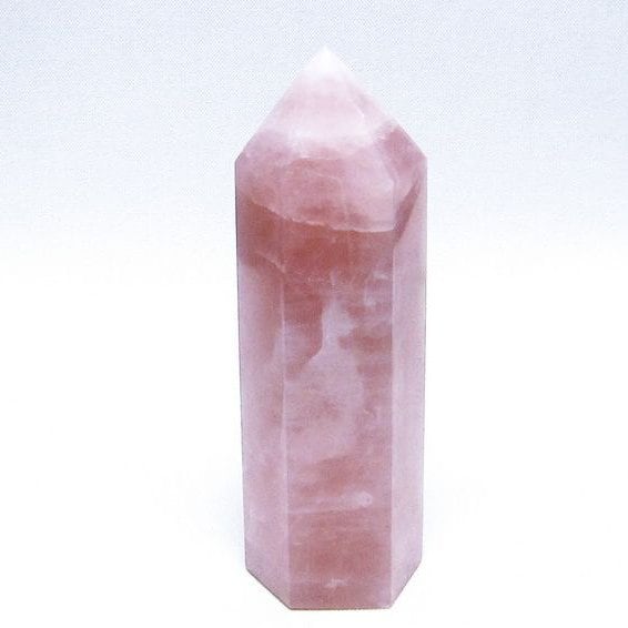ローズクォーツ 六角柱 紅水晶 ポイント 一点物 142-7259