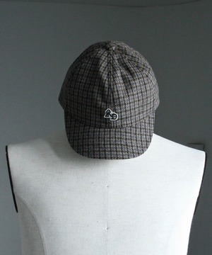 PLAID BOYS CAP /  ウールチェックBOYS キャップ (BEIGE)