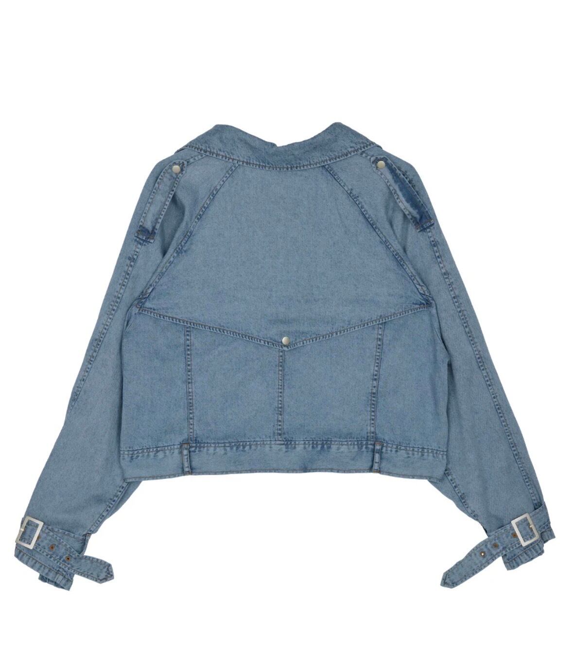 AMERI】TENCEL DENIM SHORT TRENCH COAT (0126107410450) | CLOAK&CO