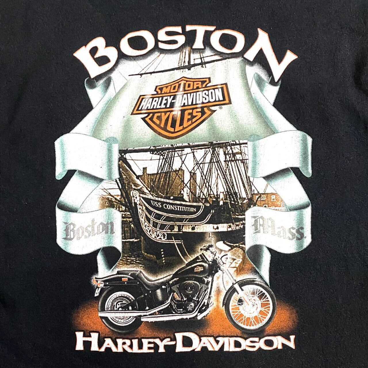 ハーレーダビッドソン HARLEY 両袖プリント フーディー ファイヤー Harley-Davidson ハーレーダビッドソン ファイヤー柄 両面プリント