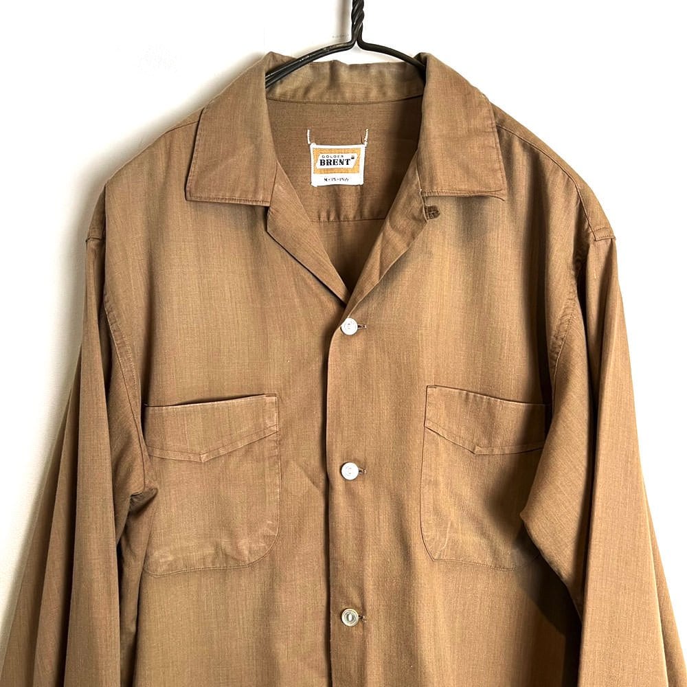 60s BRENT Poly Cotton Loop Collar Shirts