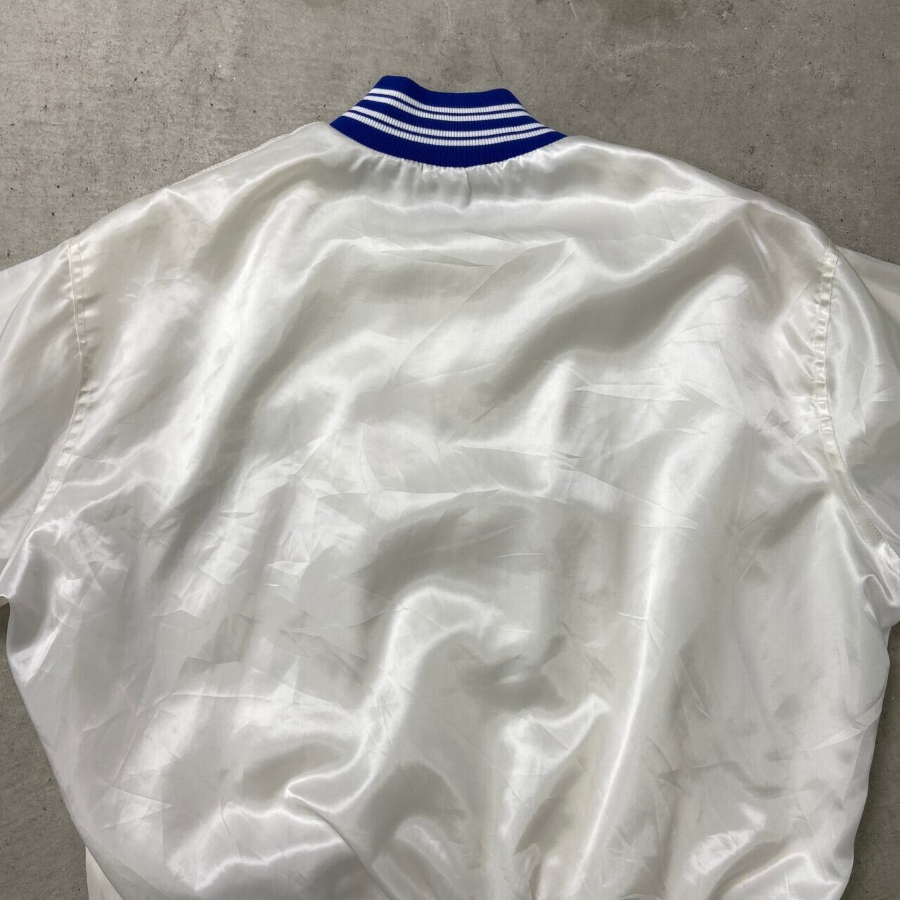 90年代 USA製 WEST WIND ナイロンスタジャン 企業ロゴ メンズL 古着 