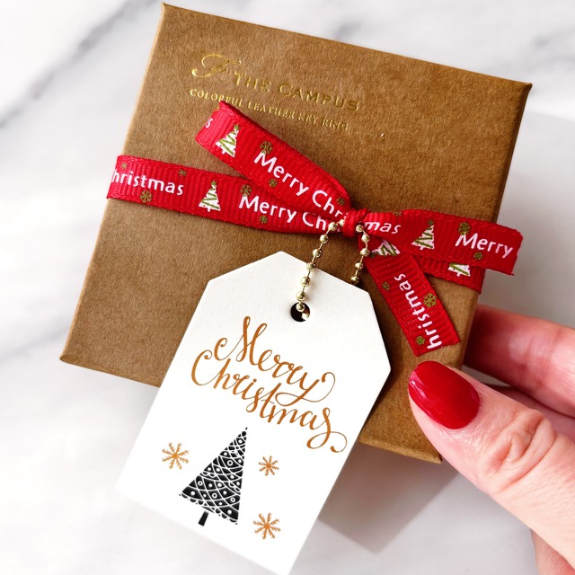 パールイニシャルチャームCOLORFUL STAR KEY RING