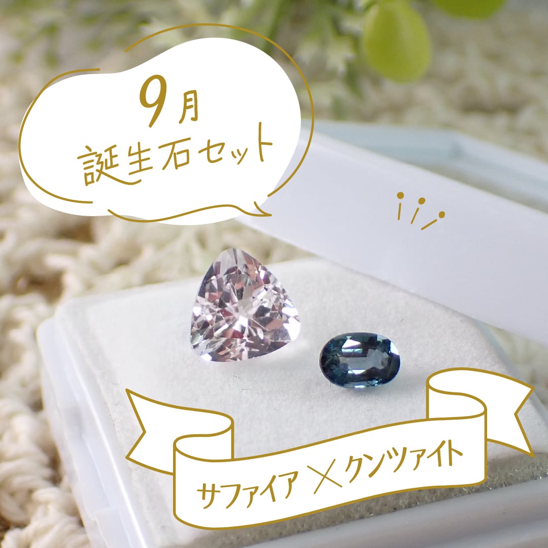 ◇【9月誕生石セット】サファイア＆クンツァイト | differencee