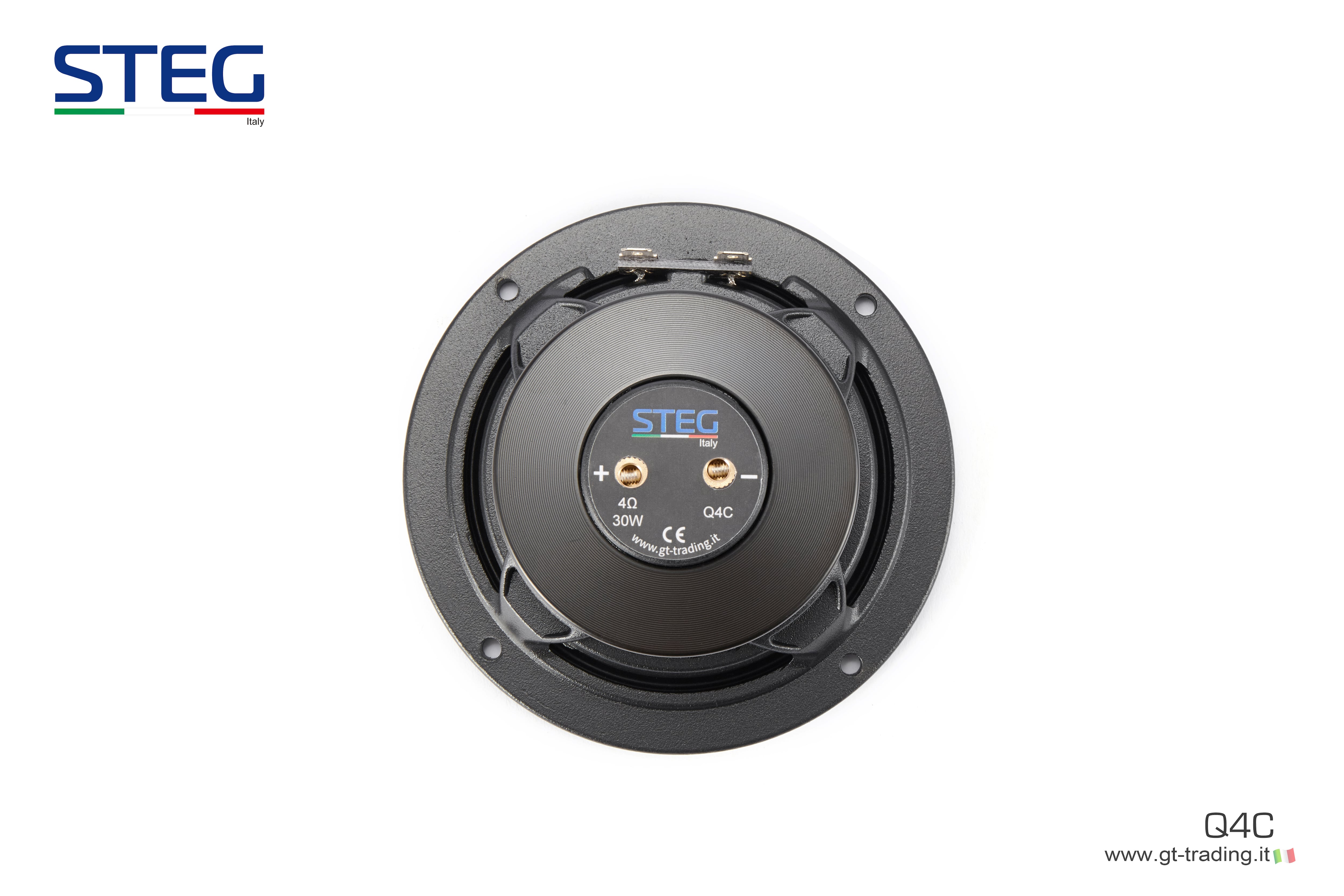 国内正規品】STEG 「Q4C」 4インチ ハイエンド同軸フルレンジ