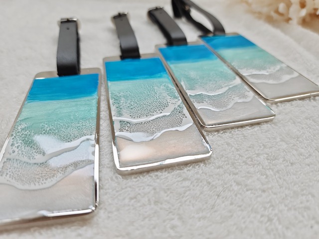 176.オーシャンレジンアート ネームプレート