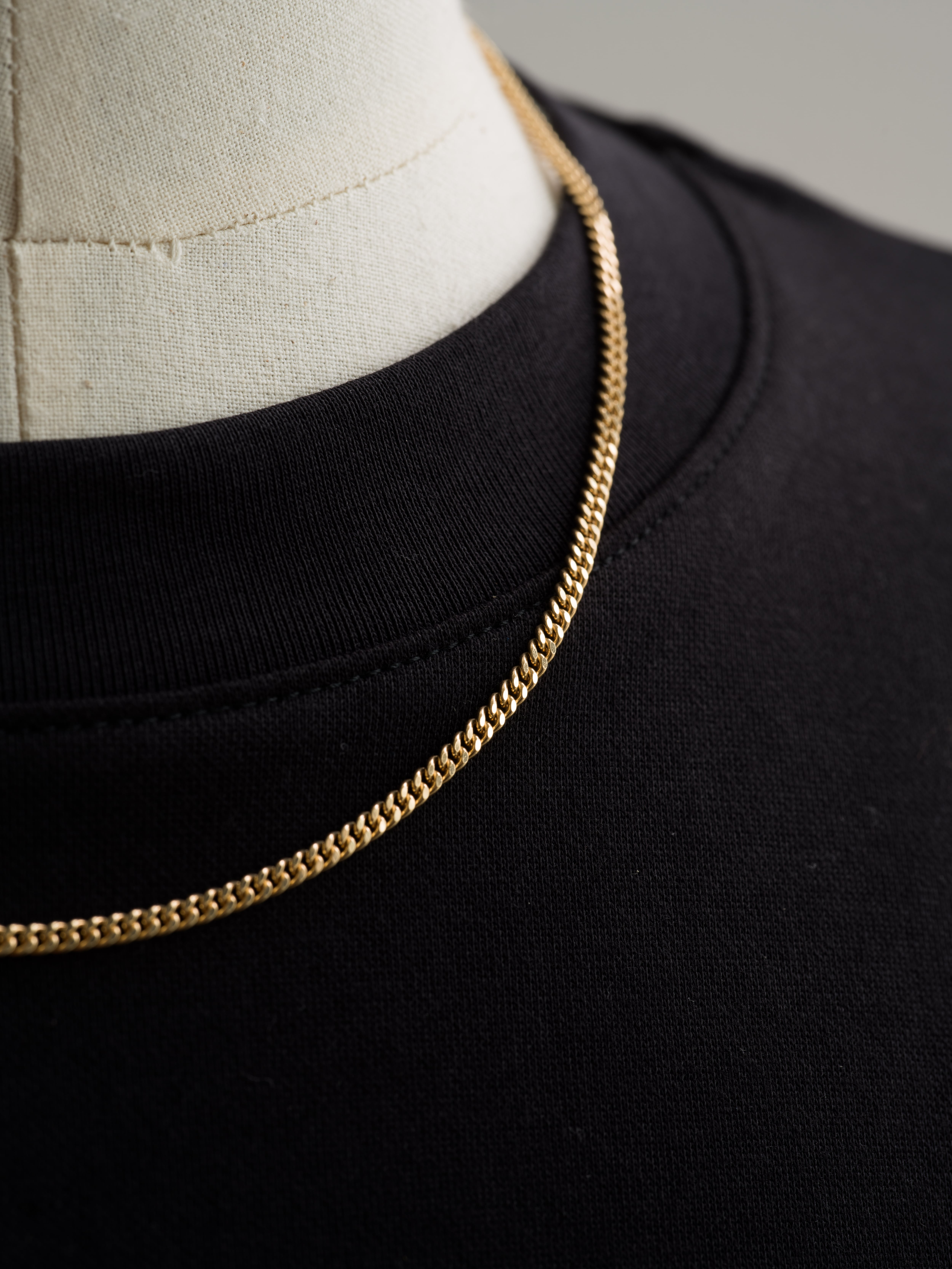18k Gold Flat Chain Necklace | Fabulous Sounds