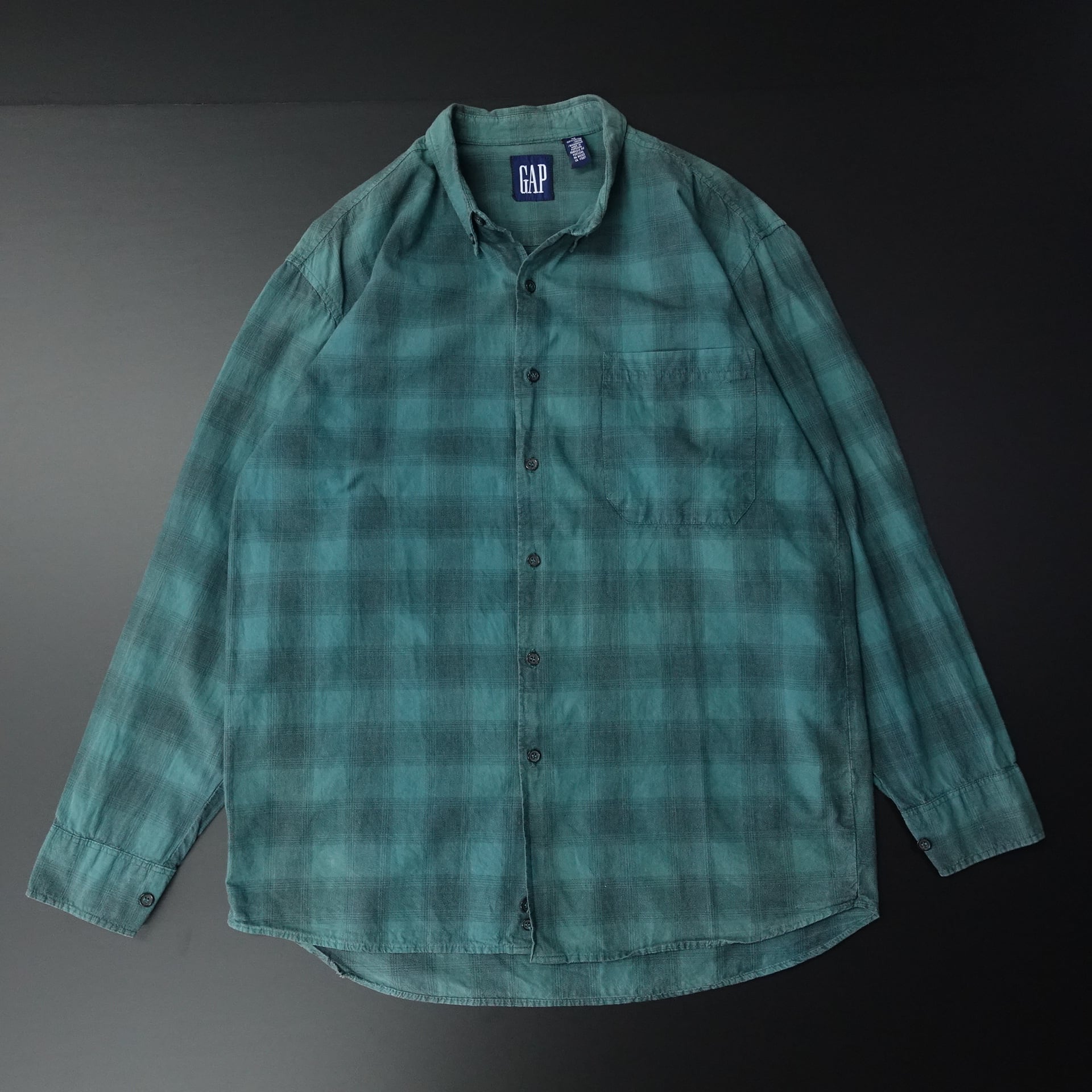OLD GAP オンブレチェックシャツ 90s OLD GAP オールドギャップ