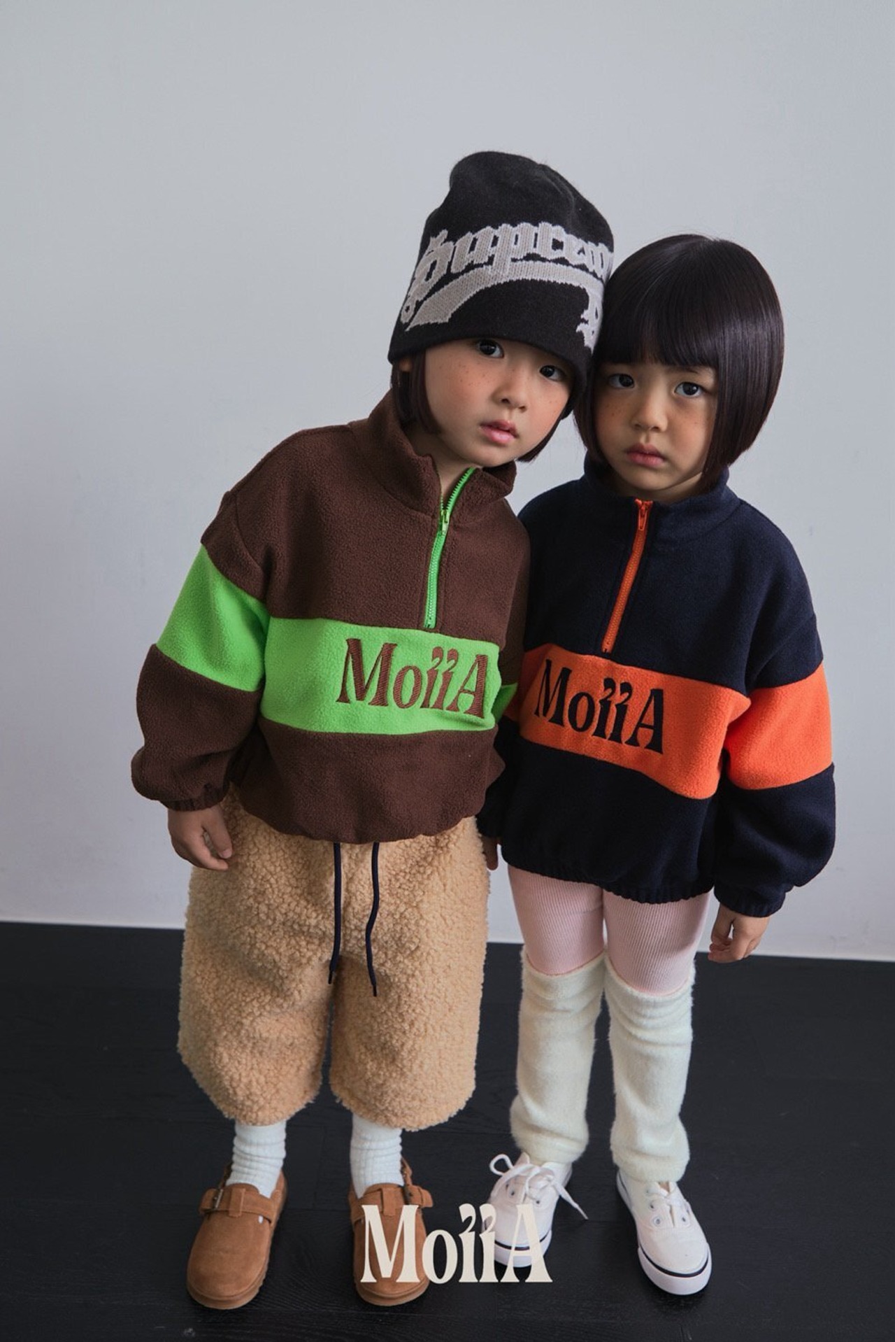Moiia［取寄］high half zipup mtm 6winter
