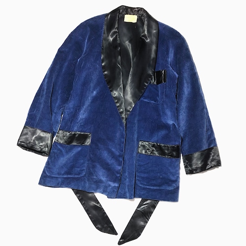 Vintage 50〜60's【Marie Hilpert】Corduroy Smoking Jacket
