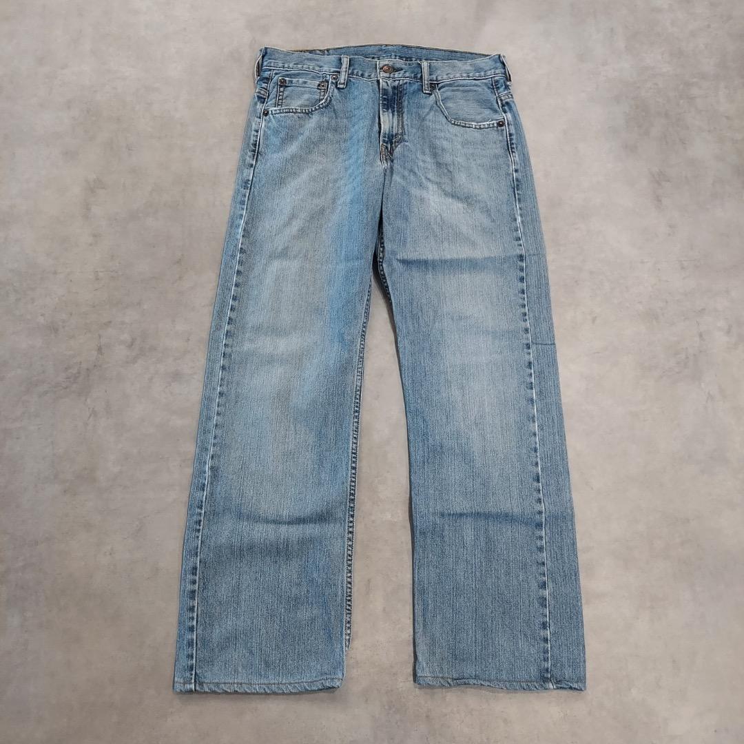 リーバイス569 Levis W30 ワイド バギー 青 古着 ヒゲ 22160