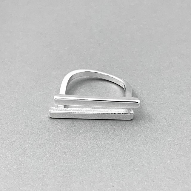 double bar ring  #304