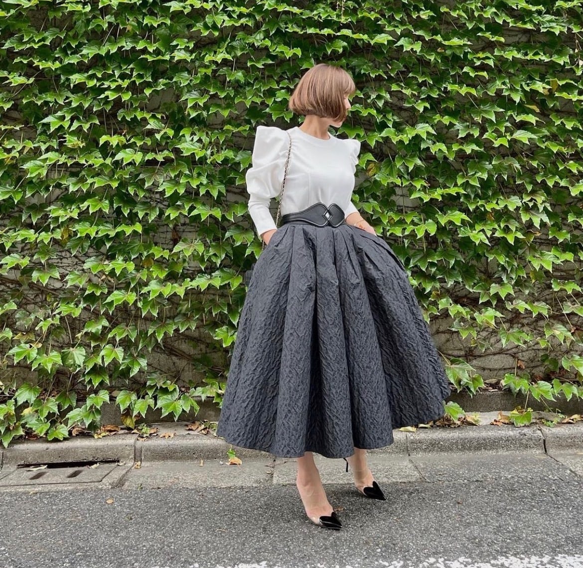 FOXEY❤42【VIOLETTE SKIRT】新作スカート ブラック