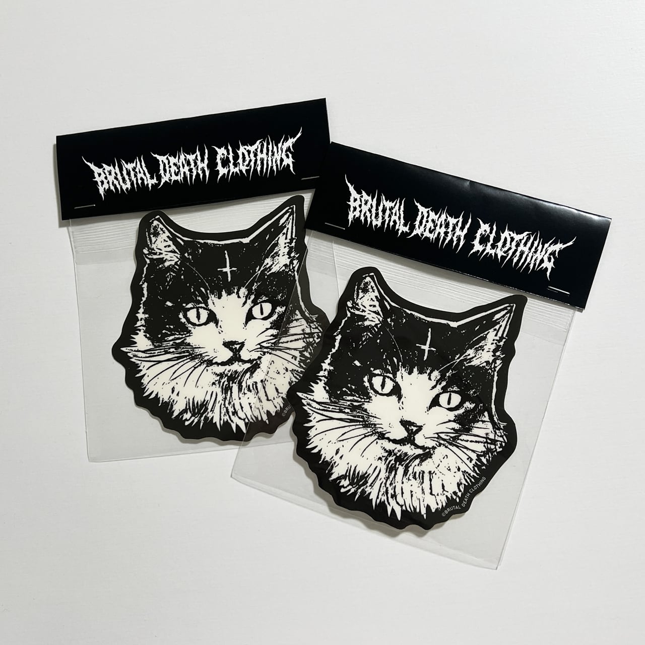 Gluttonous Cat Sticker / 地域の悪魔猫ステッカー | Brutal Death