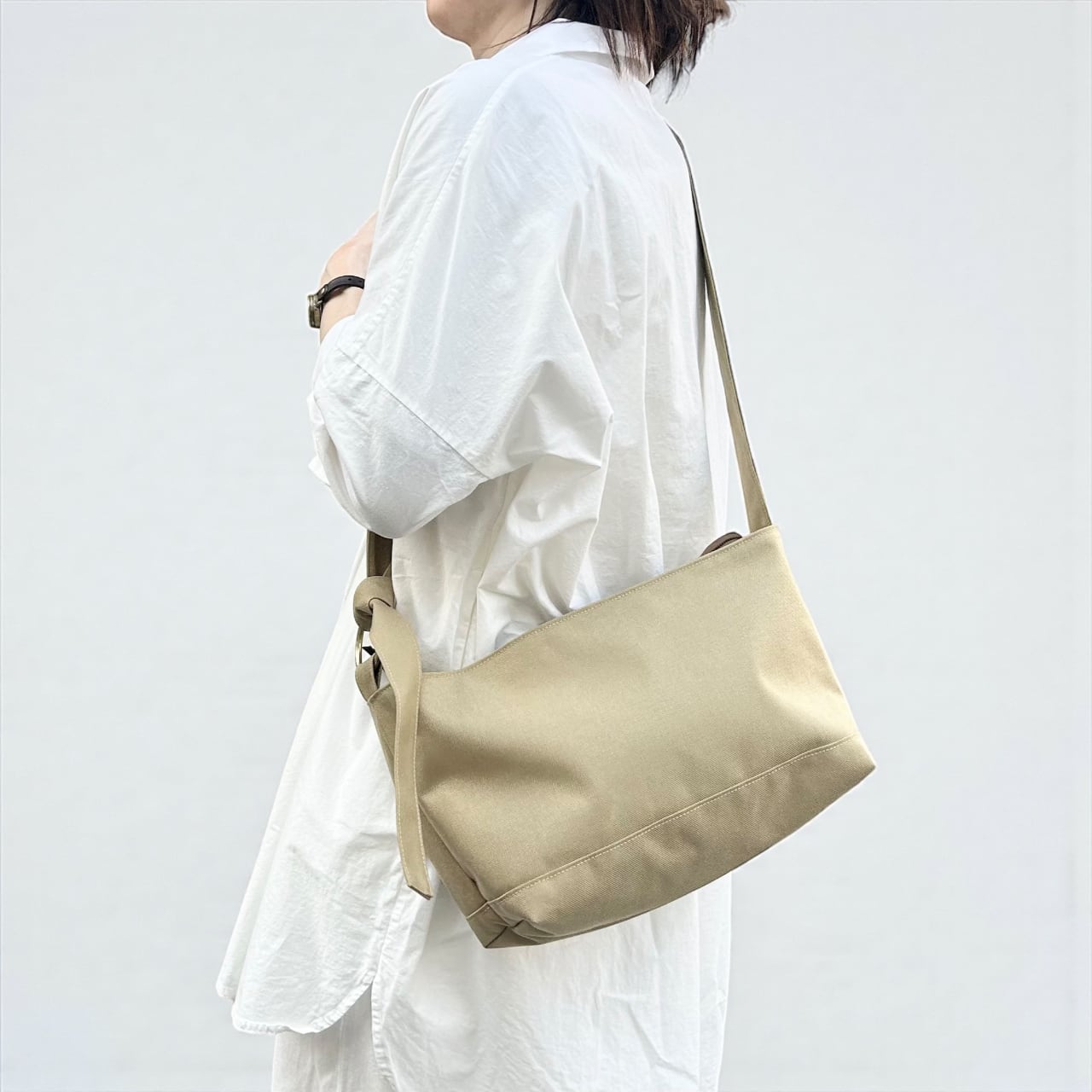<SALE 30%OFF> DRIFTER-S:ベージュ(コーデュラナイロン 撥水加工ナイロン素材ショルダーバッグ)