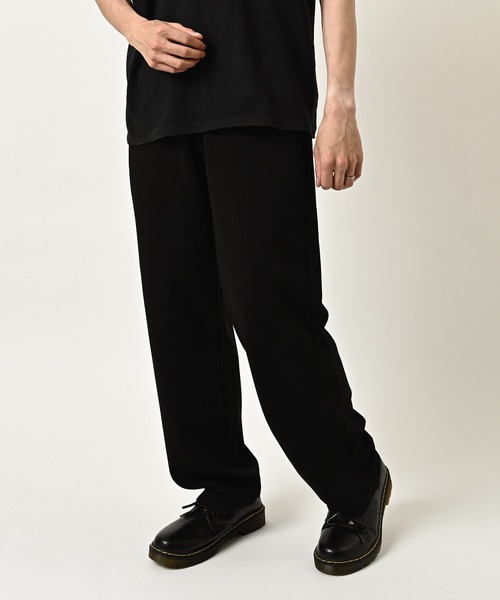 VOLUNTAS Piqué Tapered Easy Pants (BLK) 226004