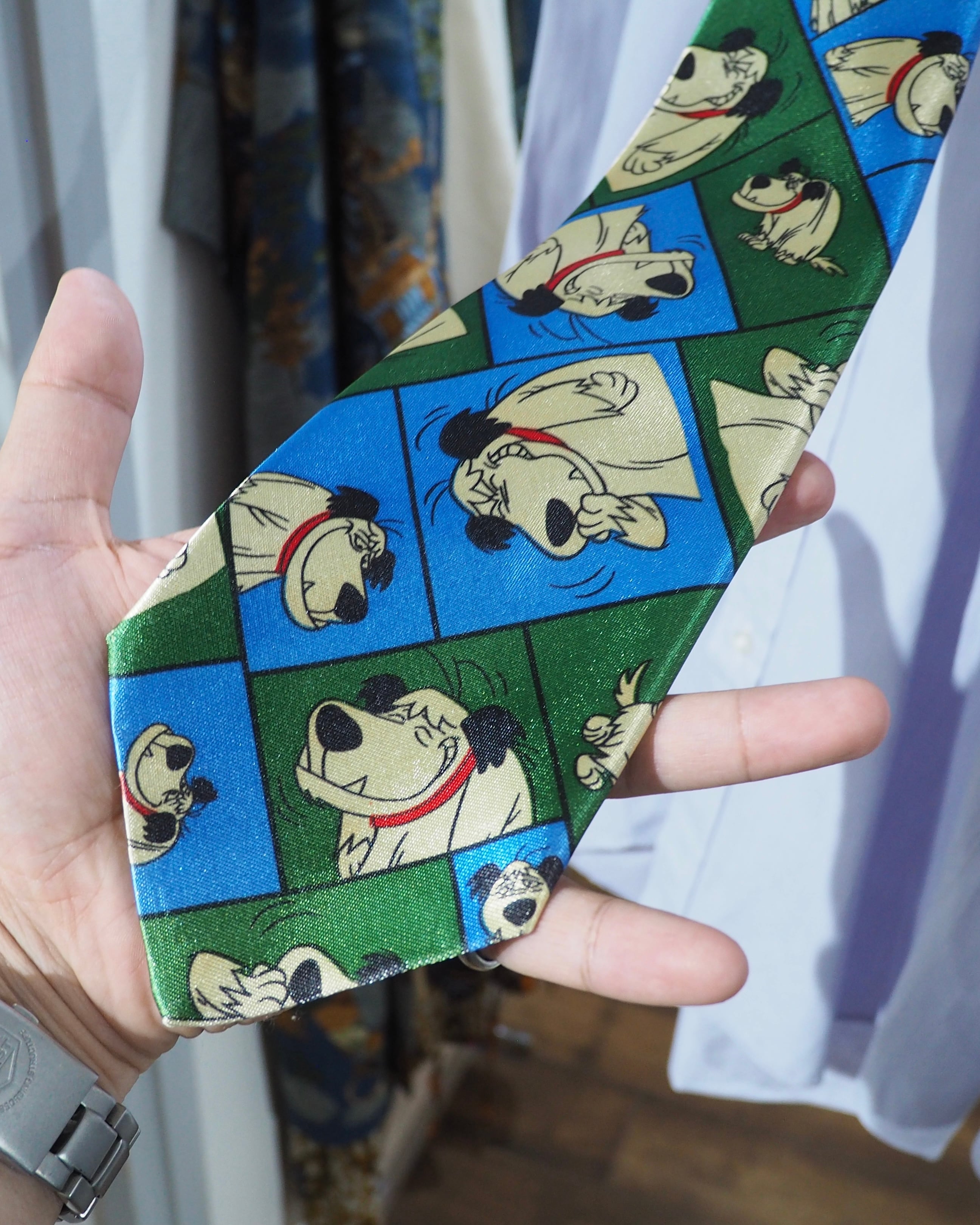 1994s " SEGA " Funny Dog printed vintage Tie