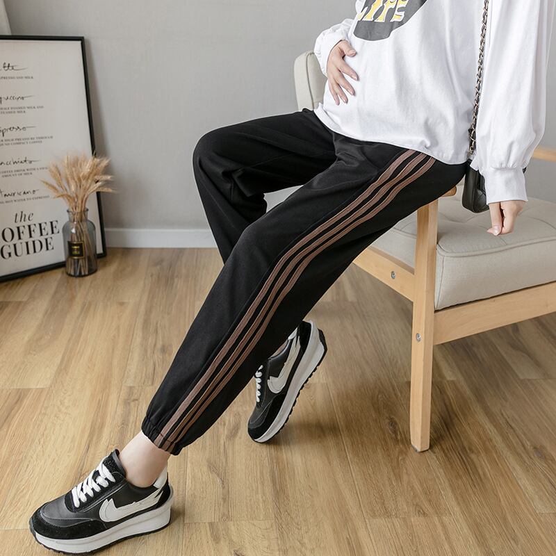 【新作】【送料無料】 マタニティウェア2020秋冬新作ファッションサイドスリーバートラックパンツ オータム 秋物 ウィンター 冬物 expec221167244930