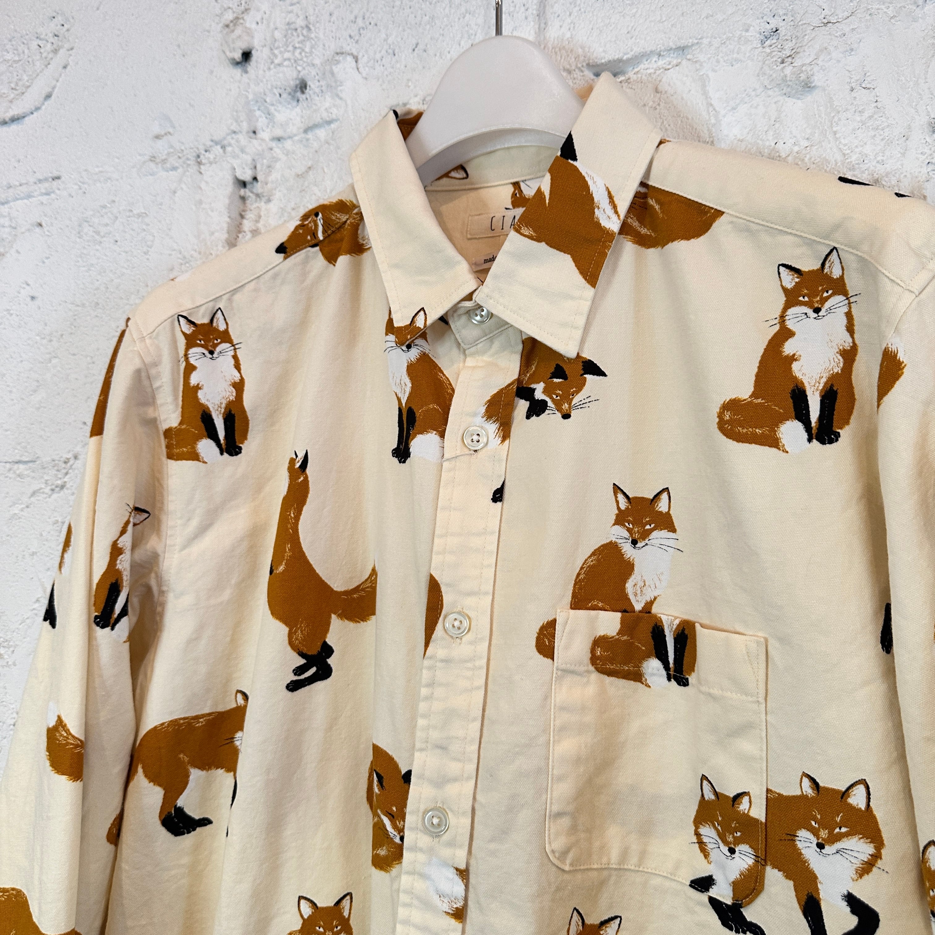 キツネ柄R/Gシャツ(MADE IN JAPAN) | GLOVEEEK