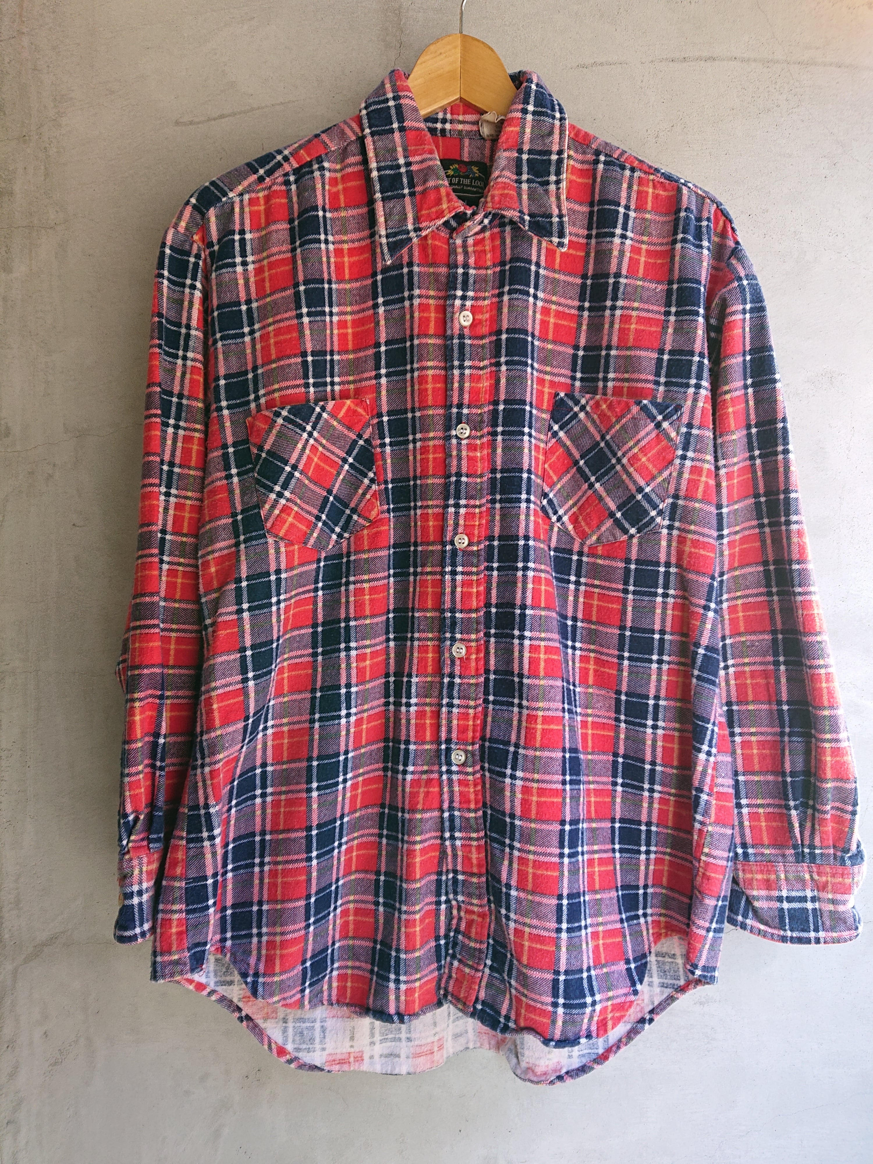 1970s FRUIT OF THE LOOM PRINT FLANNEL SHIRTS