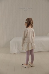 韓国子供服 / 26Autumn / 〖取寄〗Melikey / バレエフリルノースリーブワンピース / 女子服 *XS~JM*