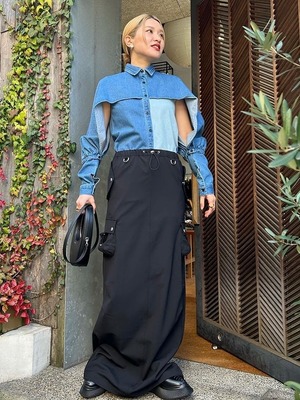 【24SS】GURTWEIN ガーウィン / Iconic bat-sleeve denim shirt