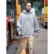 6色展開 裏起毛 Work is over パーカー T589