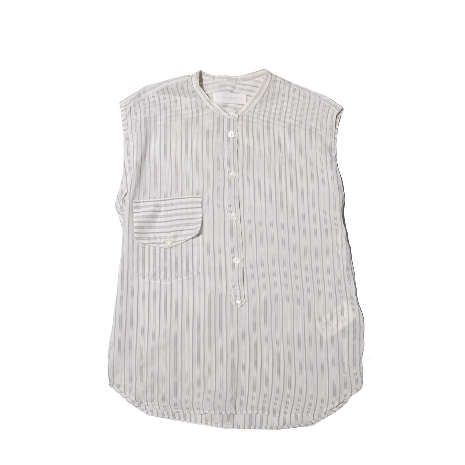 mauro grifoni.    silk/cotton.  stripe pullover shirt
