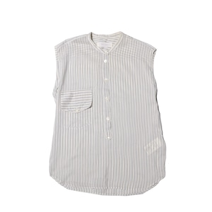 mauro grifoni.    silk/cotton.  stripe pullover shirt