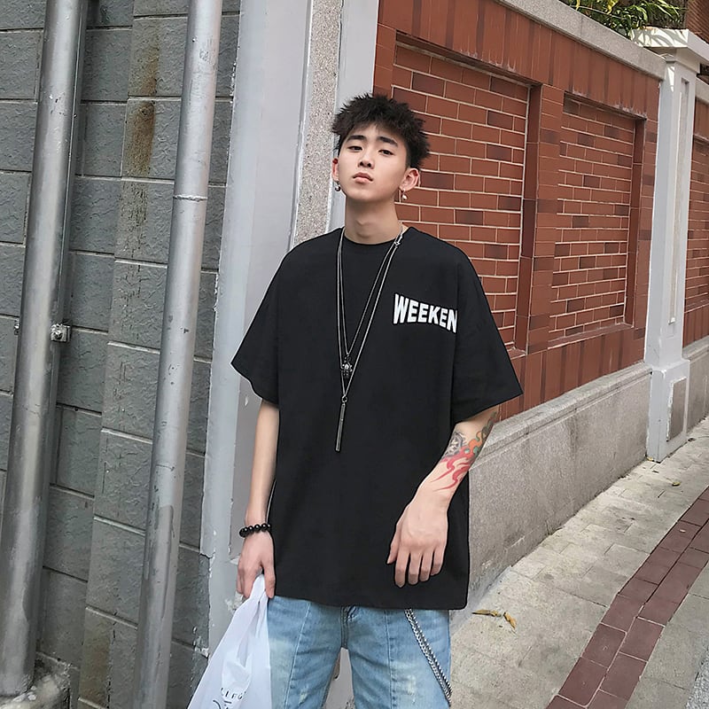 全3色 Tシャツ カットソー プリント カジュアル シンプル