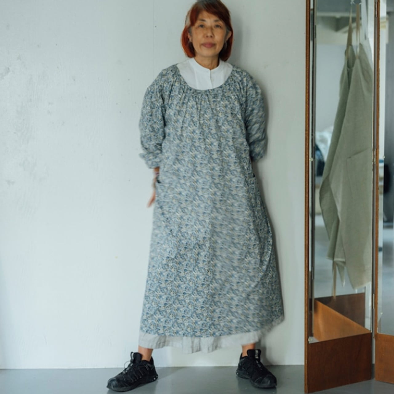 KAPPOU-GI / LIBERTY Chive (blue) | エプロン商会