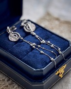 Mélange（メランジュ）ー シルバーのロングイヤリング