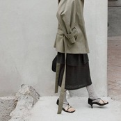 Voile Tiered Midi Skirt F0585