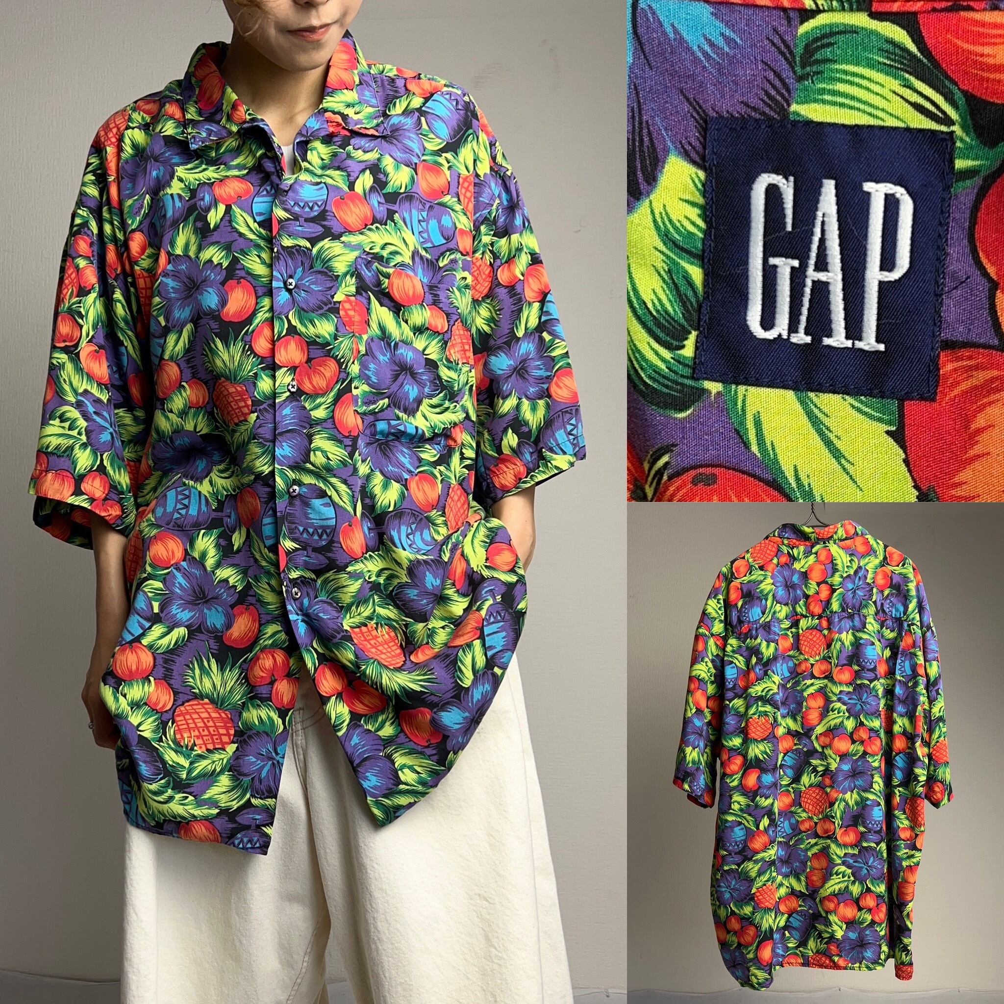 90's old GAP Rayon Aloha Shirt SIZE XL【0726A22】【送料無料