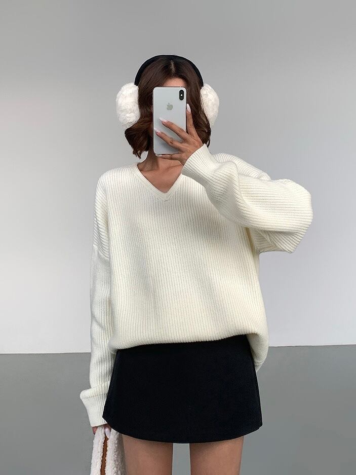 コージーチック・ニットプルオーバー