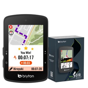 【在庫のみ】ブライトン Bryton Rider S510 (本体のみ)｜GPSサイクルコンピューター 2.8インチカラータッチスクリーン 30時間駆動 地図表示＆ナビ機能 Bluetooth＆ANT+ STRAVA Live Segment 対応