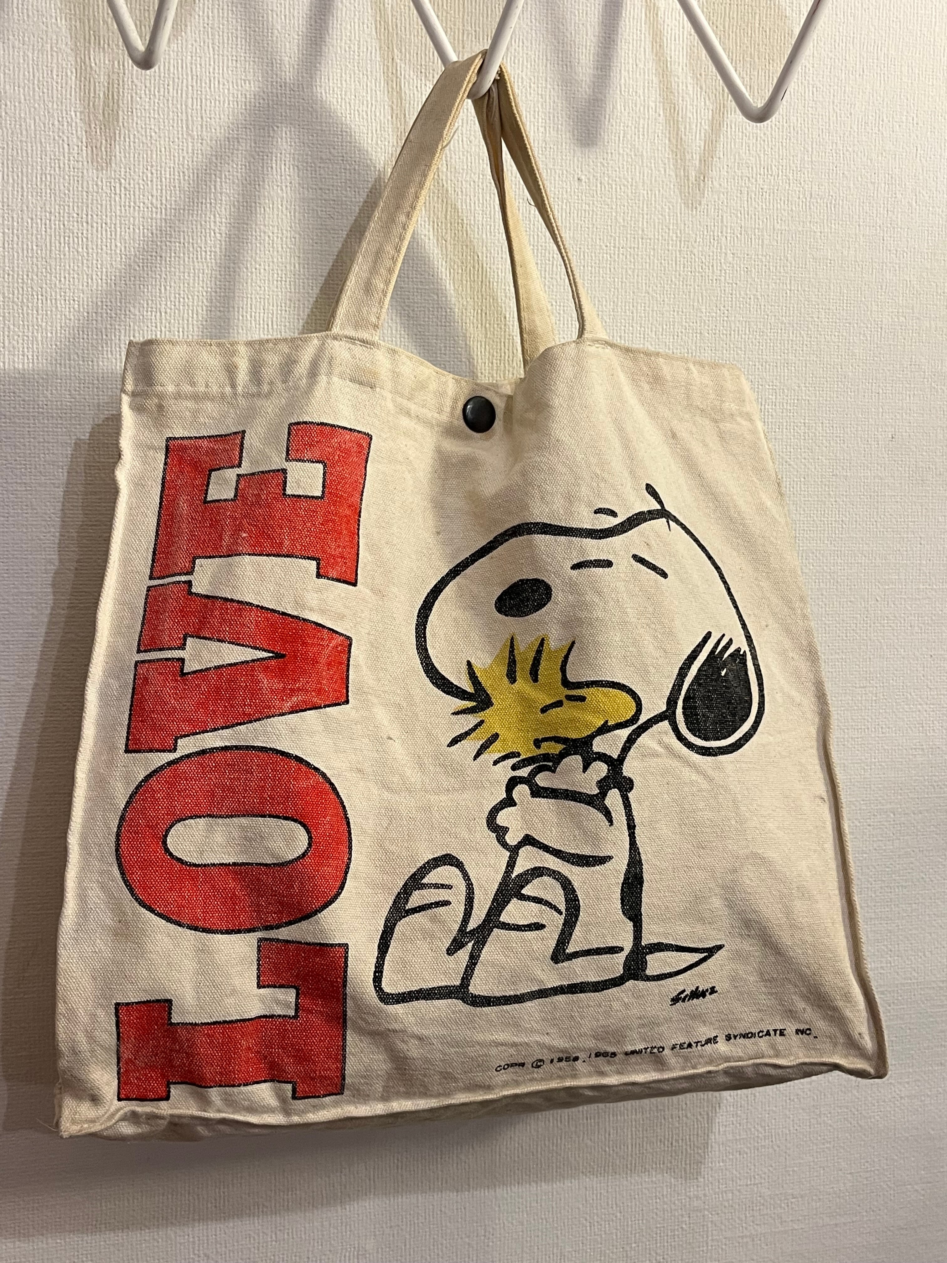 60s〜 Peanuts SNOOPY Canvas Tote Bag 60年代〜 ピーナッツ