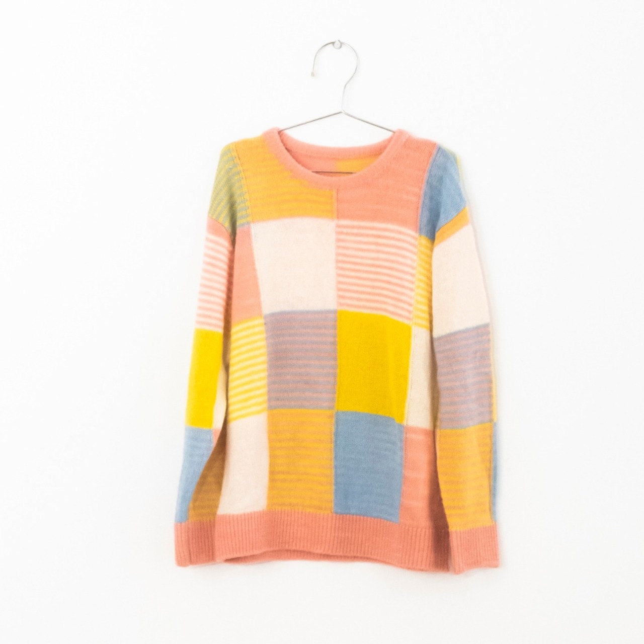 《即納》FISH&KIDS/ PATCHWORK PASTEL SWEATER