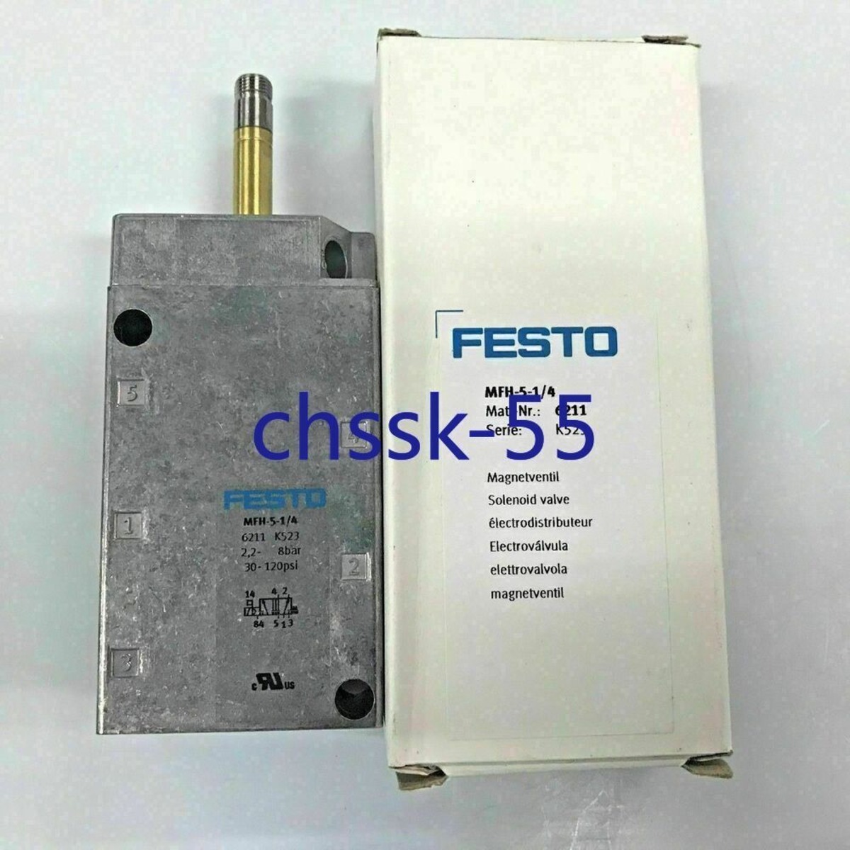 VALVOLA MAGNETICA FESTO 6211 MFH-5-1/4 G 1/4 Larghezza 7Mm 1Pz