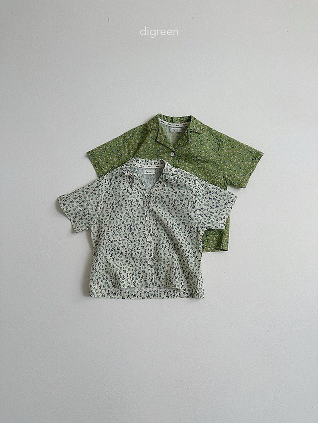 【取寄】digreen｜flora shirt｜フローラシャツ｜S-XXL｜kids｜26 summer