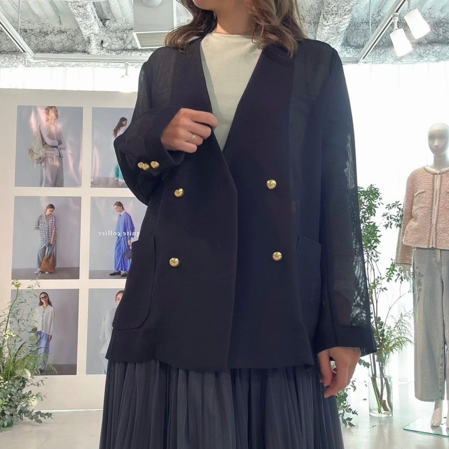 Dignite Collier 80267201 メッシュノーカラーJK